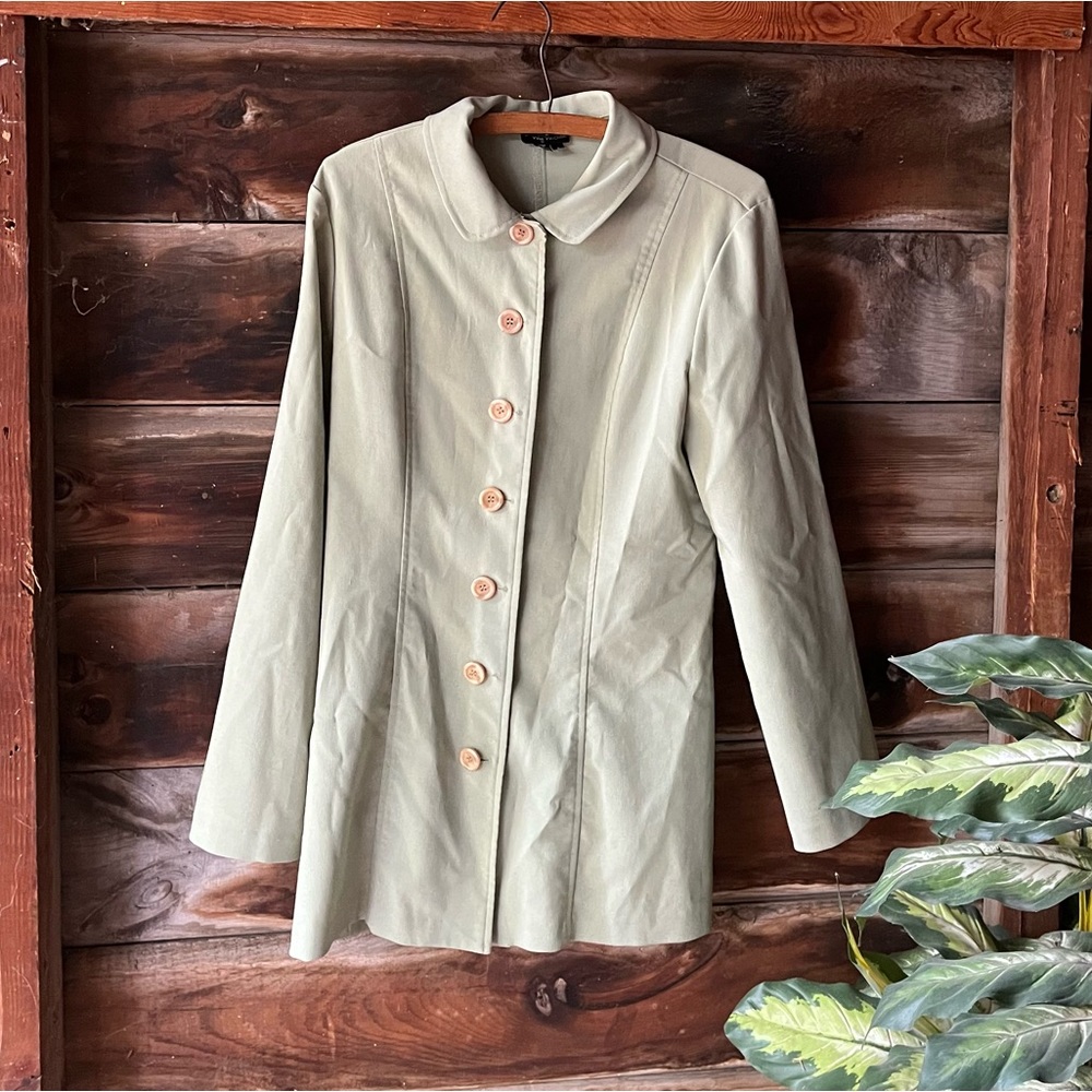 Mint green or pale sage jacket by My Michelle size 9 from 2002 Y2K